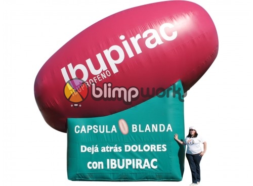 Inflatable Pfizer Giant Pill