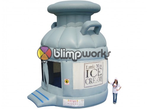 Inflatable ice can